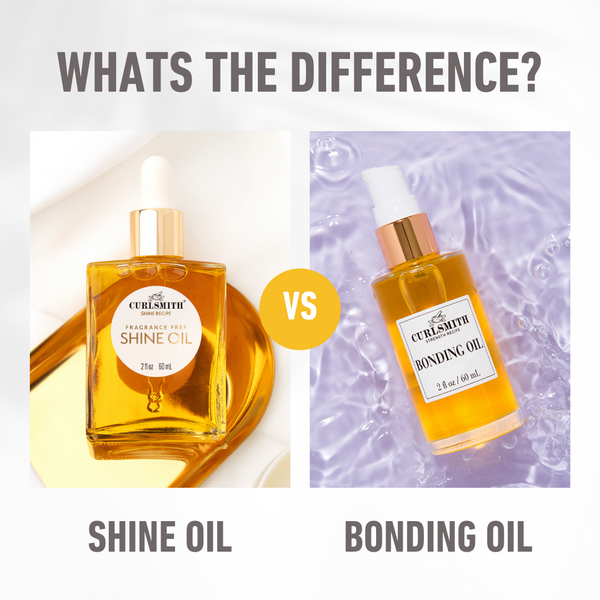 Curlsmith Shine Oil vs Bonding Oil