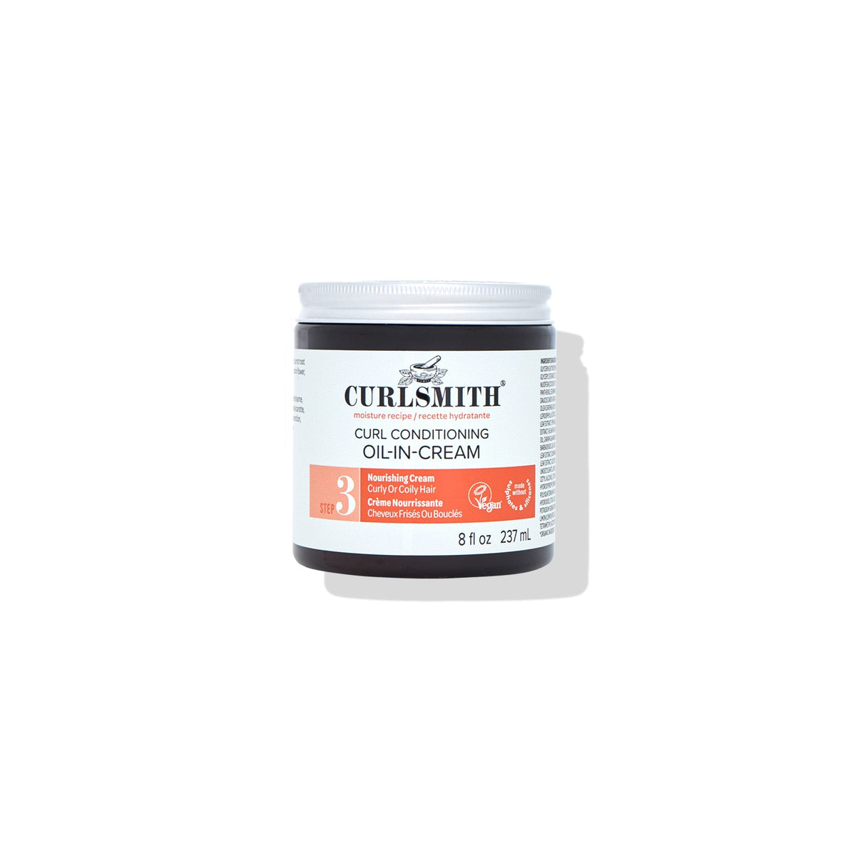 Jar of Curlsmith Curl Conditioning C oil-in-cream on a white background