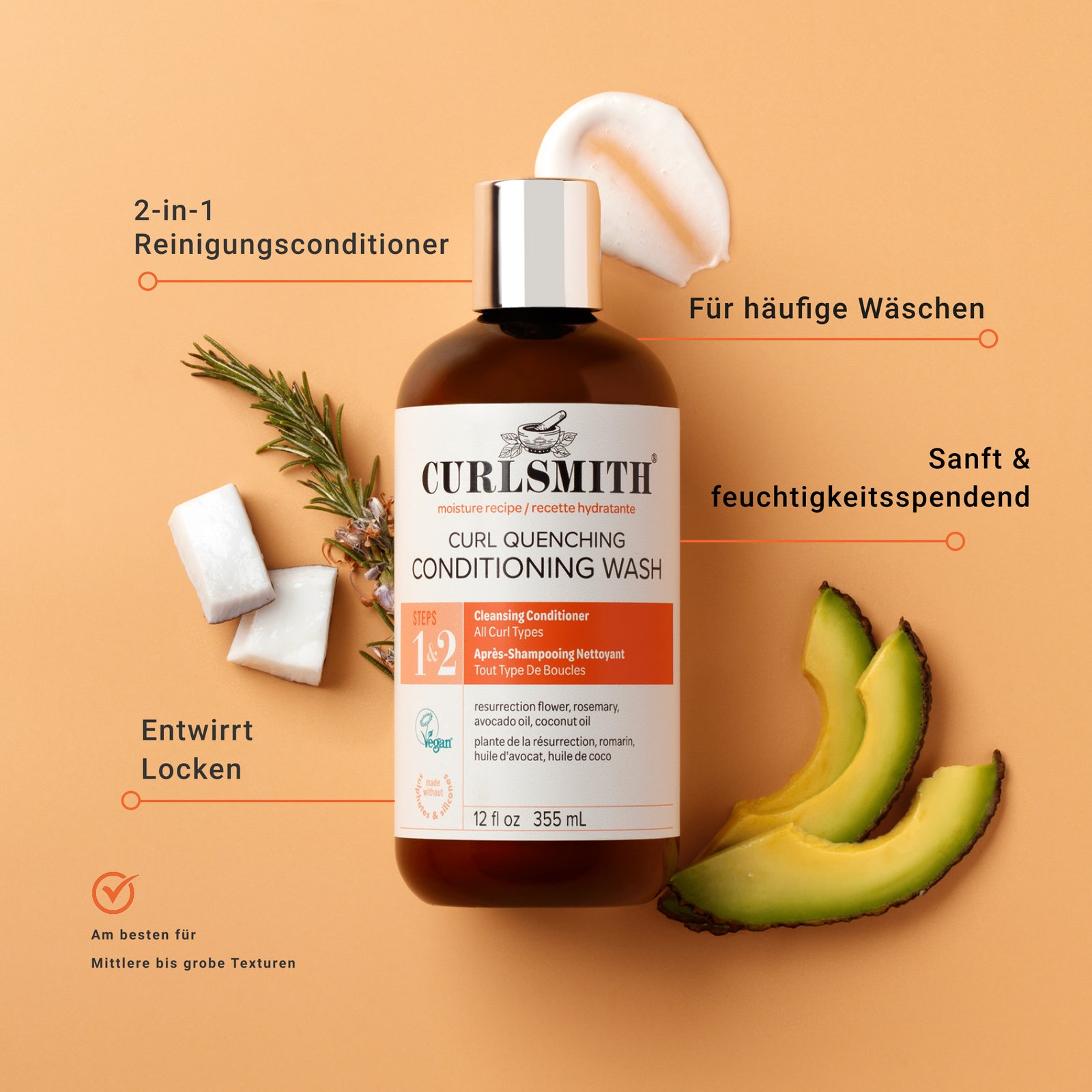 Curl Quenching Conditioning Wash, Klicken, um zu vergrößern
