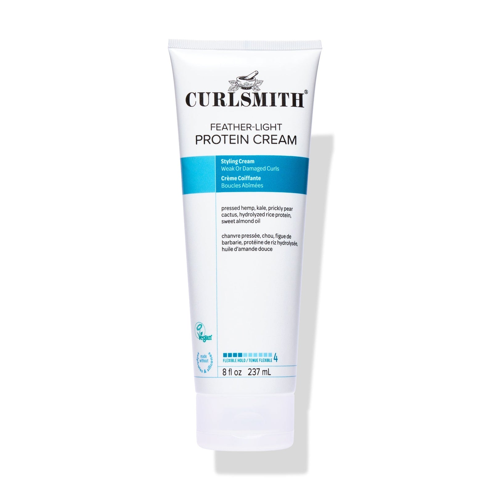 Curlsmith Feather-Light Protein Cream tube on a white background