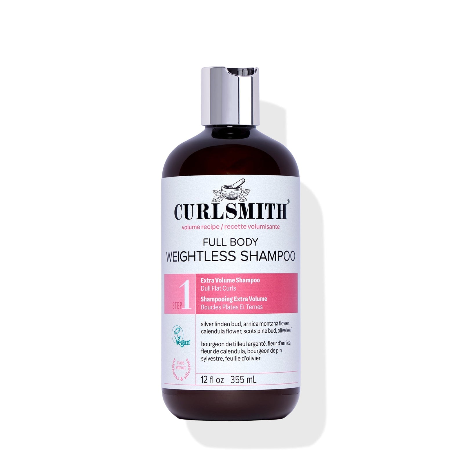 Curlsmith Full Body Weightless Shampoo bottle on a white background
