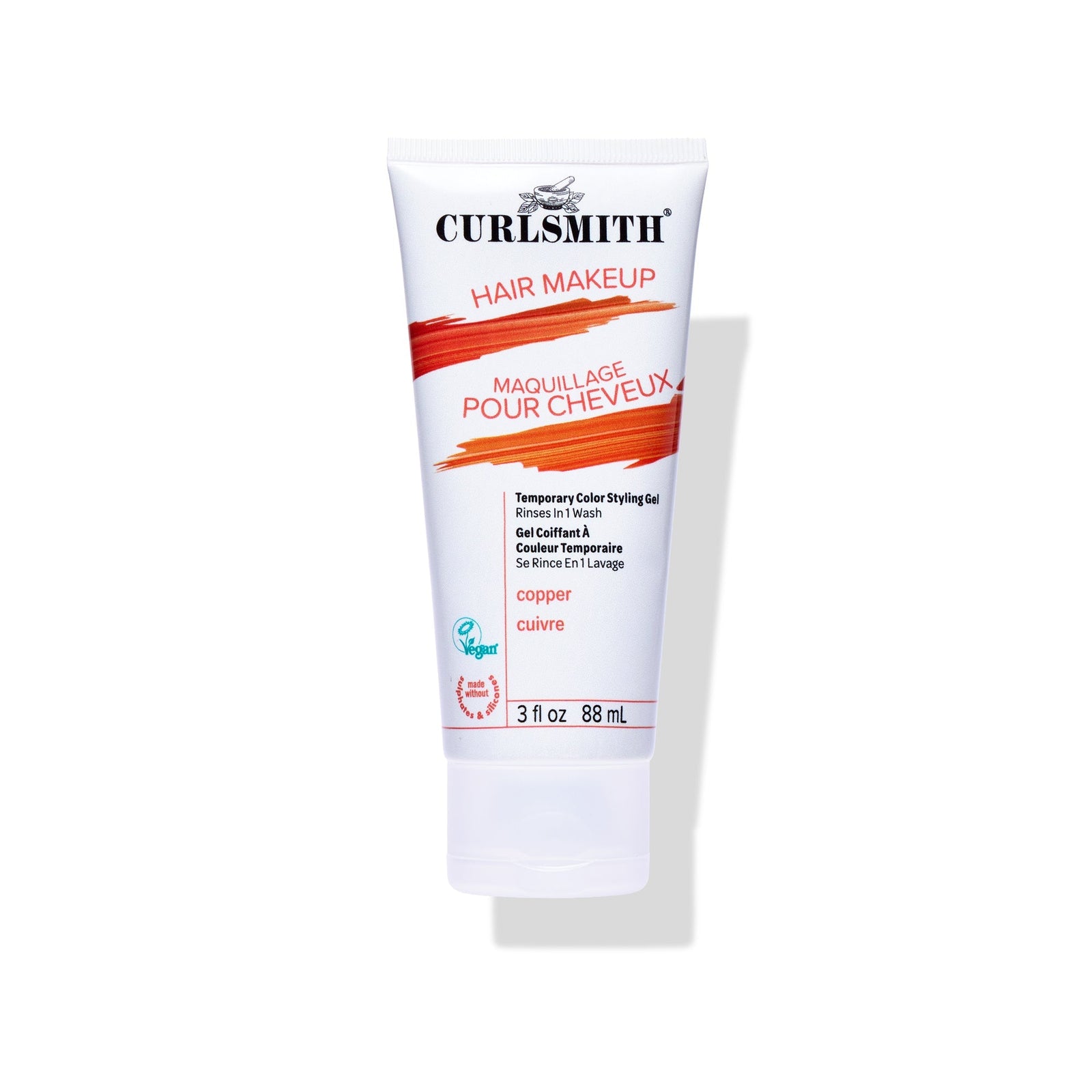 Curlsmith hair makeup tube on a white background