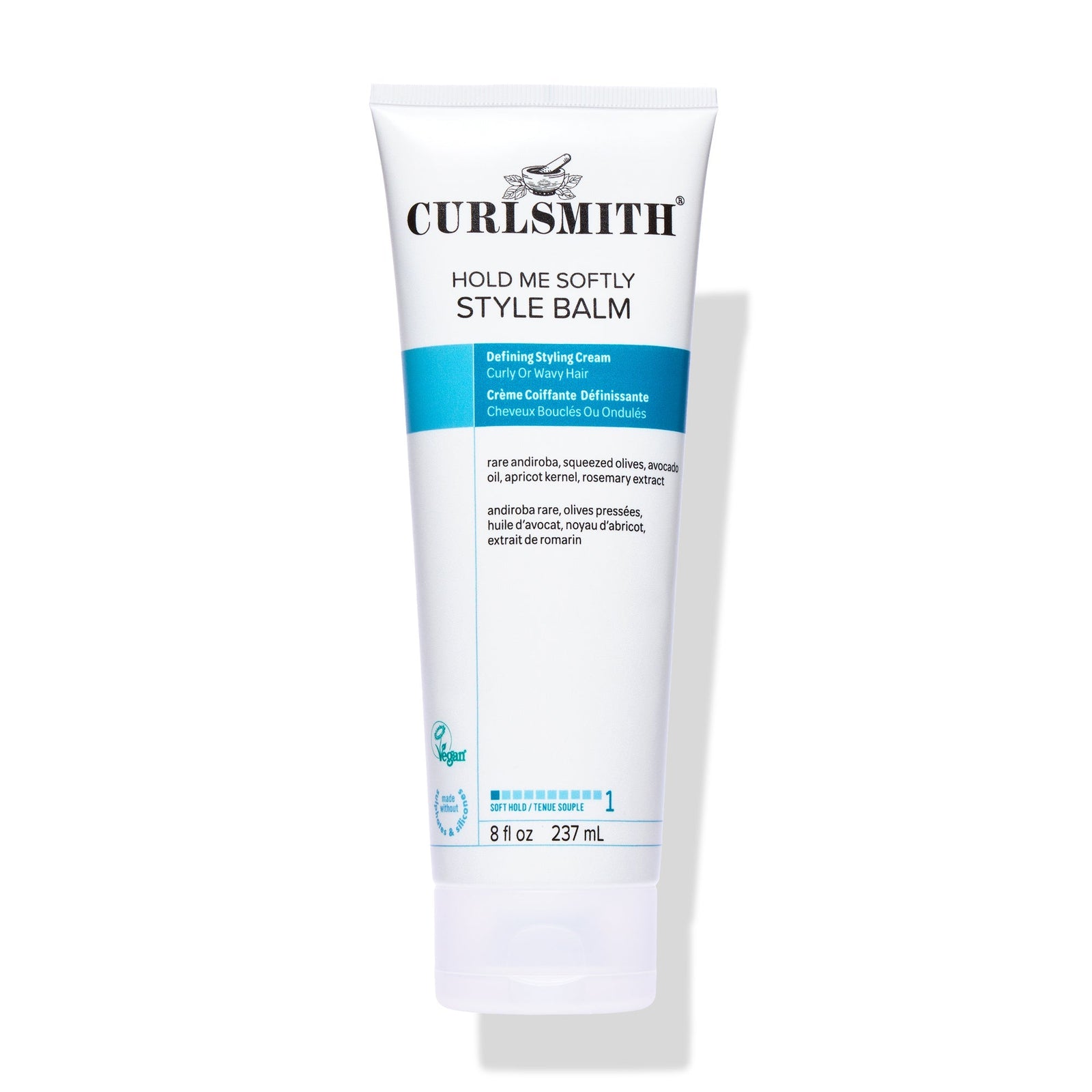 Curlsmith Hold Me Softly Style Balm tube on a white background