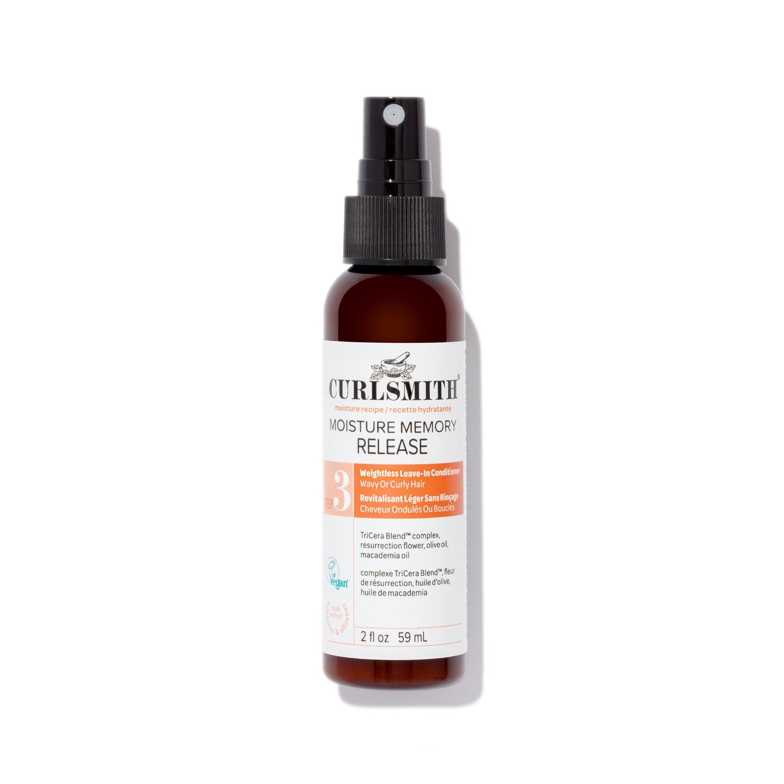 Curlsmith hair care product bottle on a white background